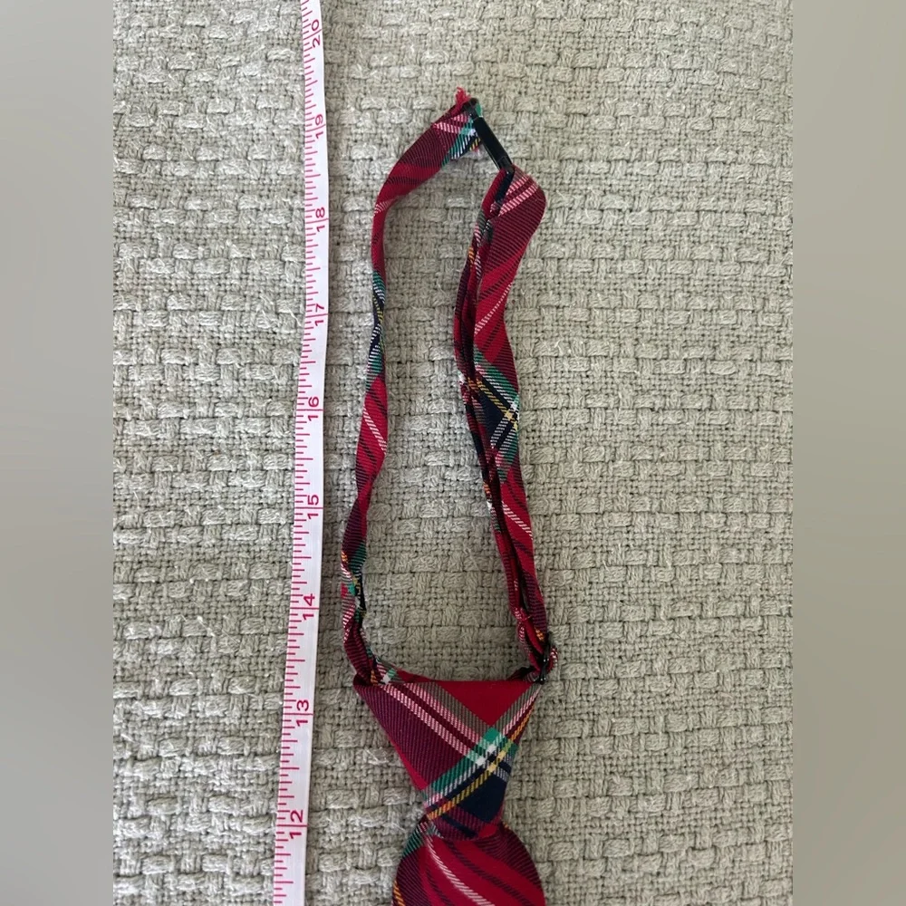 Kids Red Plaid Tie